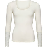 Mary Blouse w.lace LS